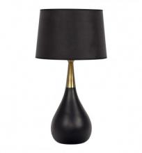 Craftmade 86222 - 1 Light Metal/Poly Base Table Lamp in Black/Antique Brass