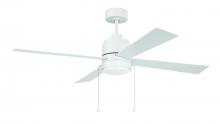 Craftmade OMCY52W4-PC - 52" Outdoor McCoy 4-Blade w/ Pull Chain in White w/ White Blades