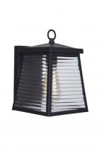 Craftmade ZA4104-MN - Armstrong 1 Light Small Outdoor Wall Lantern in Midnight