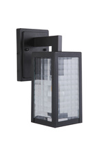 Craftmade Z4504-MN-SC - Deka 1 Light Small Outdoor Wall Lantern in Midnight