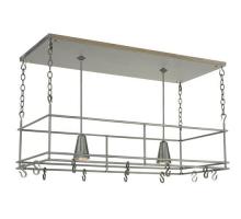 Meyda White 121711 - 48"L Spartan Pot Rack